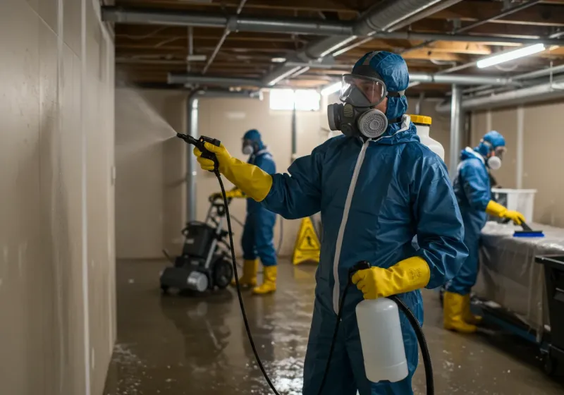 Basement Sanitization and Antimicrobial Treatment process in Lyndhurst, NJ